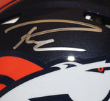 Russell Wilson Autographed Denver Broncos Authentic Speed Helmet FAN 36558