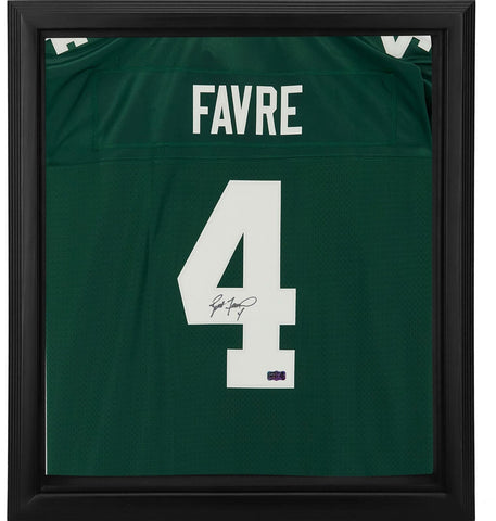 Brett Favre Green Bay Packers Framed Autographed Green Proline Jersey Shadowbox