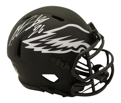 Miles Sanders Autographed Philadelphia Eagles Eclipse Mini Helmet Beckett 35972