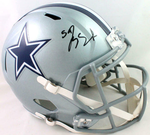 Jaylon Smith Autographed Dallas Cowboys Full Size Speed Helmet- Beckett W *Black