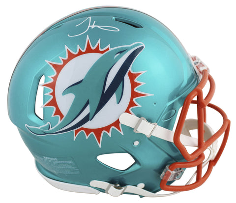 Dolphins Tyreek Hill Signed Flash Full Size Speed Proline Helmet BAS Witnessed
