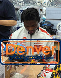 Rakim Jarrett Autographed Maryland Terrapins Pride Mini Helmet Beckett 37321