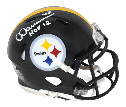 Dermontti Dawson Signed Pittsburgh Steelers Speed Mini Helmet HOF BAS 32806