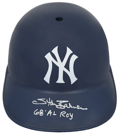 Stan Bahnsen Signed Yankees Souvenir Replica Batting Helmet w/68 AL ROY (SS COA)