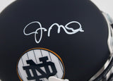 Joe Montana Autographed Notre Dame Schutt Blue Mini Helmet- Beckett Hologram