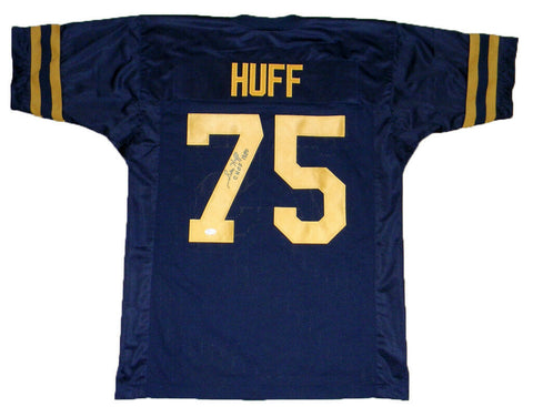 SAM HUFF AUTOGRAPHED SIGNED WEST VIRGINIA MOUNTAINEERS #75 THROWBACK JERSEY JSA