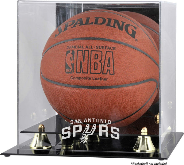 San Antonio Spurs Golden Classic Team Logo Basketball Display Case - Fanatics