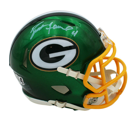 Brett Favre Signed Green Bay Packers Speed Flash NFL Mini Helmet