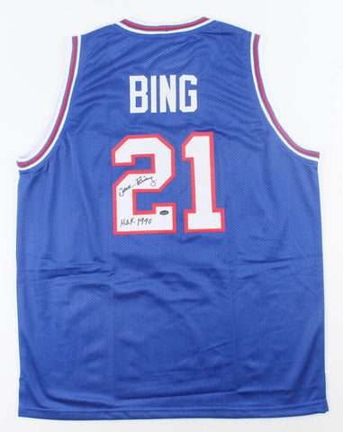 Dave Bing Signed Detroit Pistons Jersey(Schwartz Sports) NBA HOF 1990 / MVP 1976