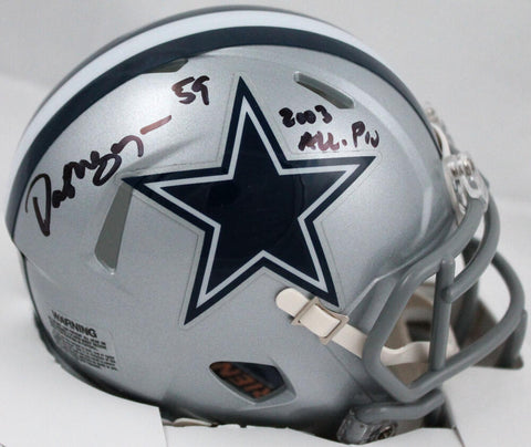 Dat Nguyen Autographed Dallas Cowboys Speed Mini Helmet w/All Pro-Prova *Black