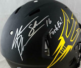 Jake Plummer Fork Em Signed Arizona State F/S Speed Authentic Helmet- Beckett Au