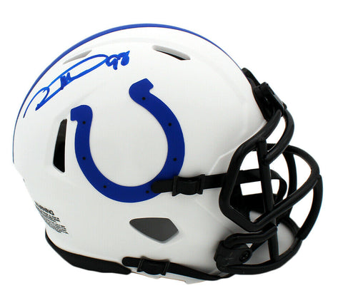 Robert Mathis Signed Indianapolis Colts Speed Lunar NFL Mini Helmet
