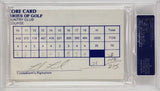 Ernie Els & Fred Funk Dual Signed World Series of Golf Official Scorecard (PSA)
