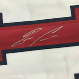 Autographed/Signed RONALD ACUNA JR. Atlanta White Baseball Jersey JSA COA Auto