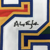 FRAMED Autographed/Signed ALEX ENGLISH 33x42 Denver Blue Jersey PSA/DNA COA Auto