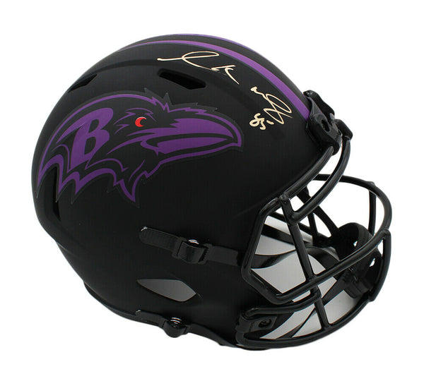 Derrick Mason Signed Baltimore Ravens Speed Full Size Eclipse NFL Helmet