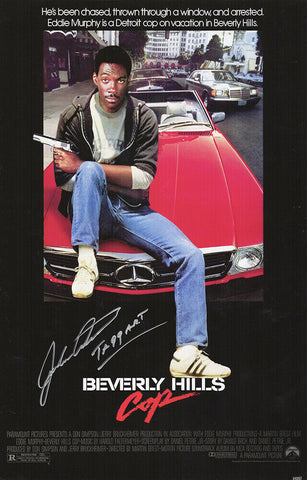 John Ashton Signed Beverly Hills Cop 11x17 Movie Poster w/Taggart (SCHWARTZ COA)