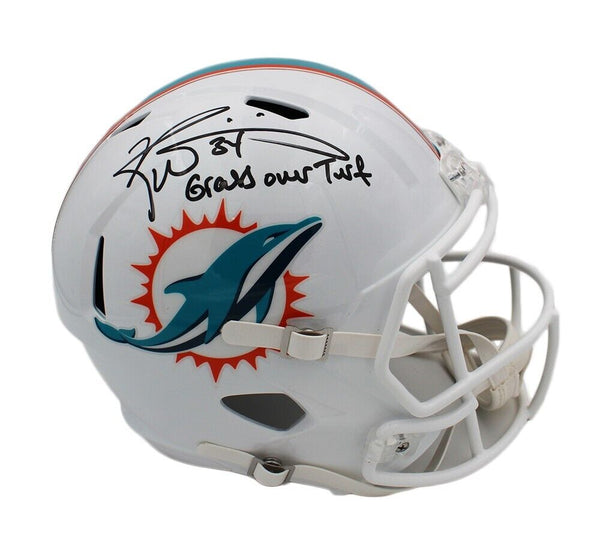Ricky Williams Signed Miami Dolphins Speed Full Size Helmet - "Grass over Turf"