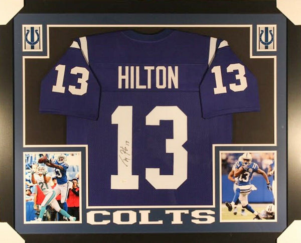 T.Y. Hilton Signed Colts 35x43 Custom Framed Jersey (JSA) 3x Pro Bowl Wide Out