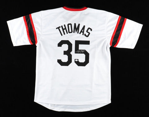 Frank Thomas Signed Chicago White Sox Throwback 1983 Jersey (PSA COA) HOF 2014