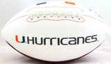 Frank Gore Autographed Miami Hurricanes Logo Football- JSA W Auth *Black