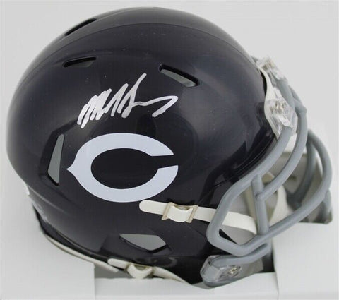 Mike Singletary Signed Chicago Bears Throwback Speed Mini Helmet (JSA COA)