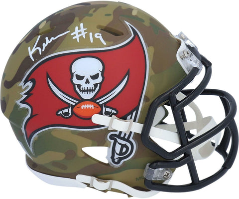 Keyshawn Johnson Tampa Bay Buccaneers Signed CAMO Alternate Mini Helmet