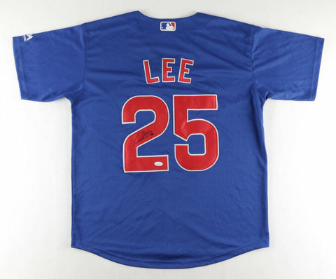 Derrek Lee Signed Chicago Cubs Custom Style Jersey (JSA Holo) 2xAll Star