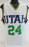 Danny Schayes Signed Utah Jazz Jersey (JSA COA) 1981 1st Round NBA Draft Pick