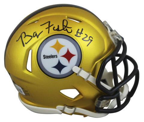 Steelers Barry Foster Authentic Signed Flash Speed Mini Helmet BAS Witnessed