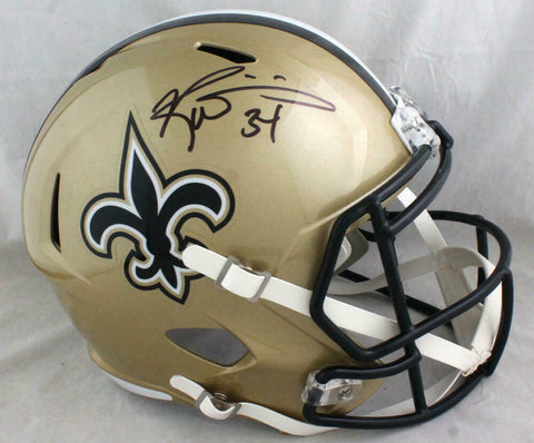 Ricky Williams Signed New Orleans Saints F/S Speed Helmet- Beckett W Auth *Black