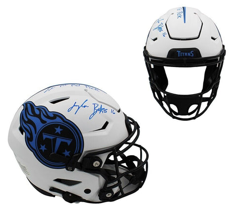 Treylon Burks Signed Tennessee Titans Speed Flex Authentic Lunar NFL Helmet