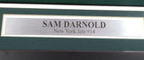 NEW YORK JETS SAM DARNOLD AUTOGRAPHED SIGNED FRAMED WHITE JERSEY BECKETT 151439