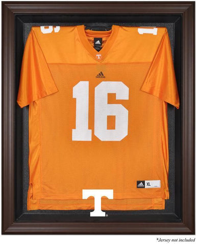 Tennessee Volunteers Brown Framed Logo Jersey Display Case Authentic