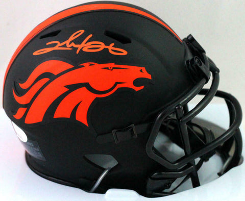 Clinton Portis Signed Broncos Eclipse Speed Mini Helmet - JSA Witness *Org