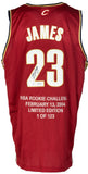 LeBron James Rookie Signed LE Cleveland Cavaliers Basketball Jersey UDA