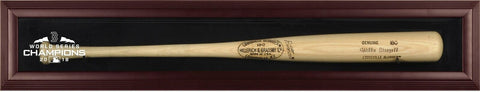 Boston Red Sox 2018 MLB World Series Champions Mahogany Framed Logo Bat Case