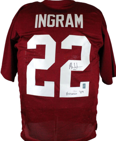 Mark Ingram Autographed Maroon College Style Jersey W/Heisman-JSA W *R2 *Black