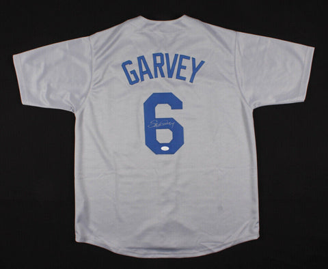 Steve Garvey Signed Los Angeles Dodgers Gray Jersey (JSA COA) 1981 W.S. Champion