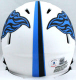AJ Brown Signed Tennessee Titans Lunar Speed Mini Helmet-BeckettW Holo *DK Blue