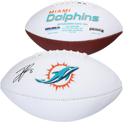 Jaelan Phillips Miami Dolphins Autographed White Panel Football