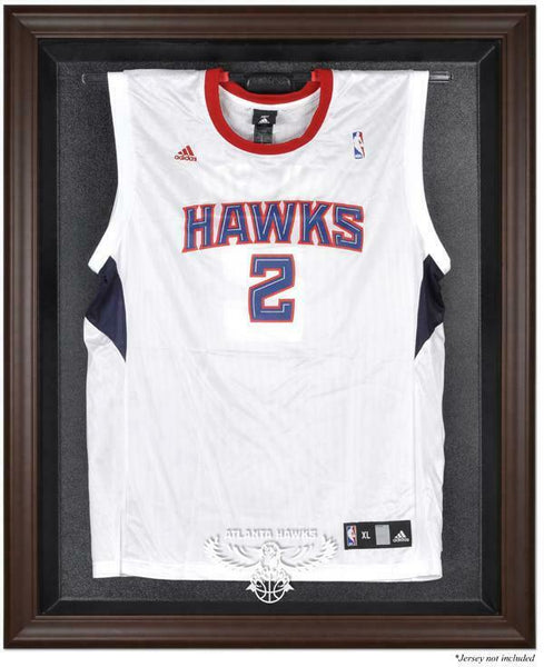 Atlanta Hawks Brown Framed Jersey Display Case-Fanatics Authentic