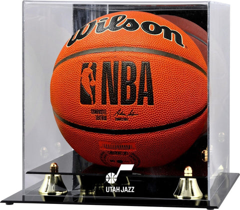 Utah Jazz Golden Classic Logo Basketball Display Case