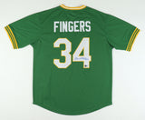 Rollie Fingers Signed Oakland Athletics / A's Jersey Inscribed "HOF 92"(Beckett)