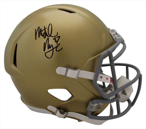 Michael Mayer Signed Note Dame Fighting Irish F/S Classic Helmet BAS 38783