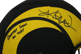 Kurt Warner Signed St Louis Rams Authentic Eclipse Speed Helmet GSOT BAS 31139