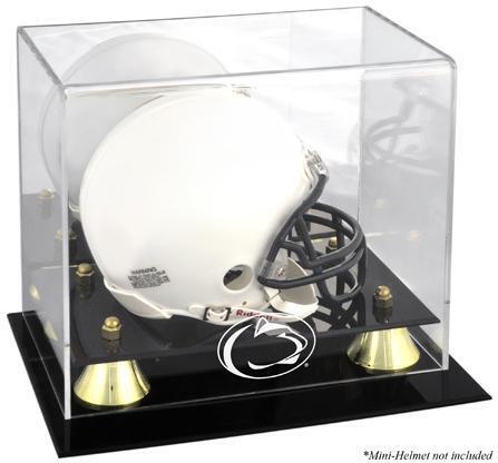 Penn State Nittany Lions Golden Classic Logo Mini Helmet Display Case