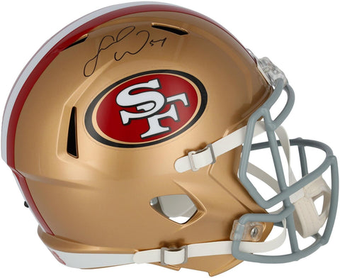 Fred Warner San Francisco 49ers Autographed Riddell Speed Replica Helmet