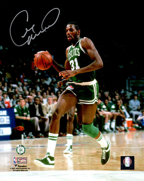 Cedric Maxwell Signed Boston Celtics Dribbling Action 8x10 Photo -(SCHWARTZ COA)