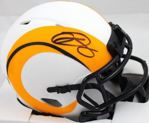 Odell Beckham Jr. Autographed Los Angeles Rams Lunar Speed Mini Helmet-BAW Holo